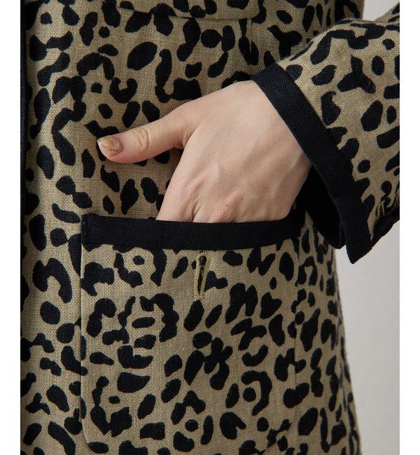  「リネンレオパードジャケット」|その他|