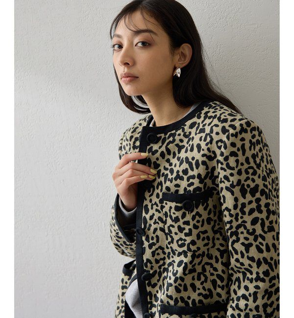 「リネンレオパードジャケット」|その他|