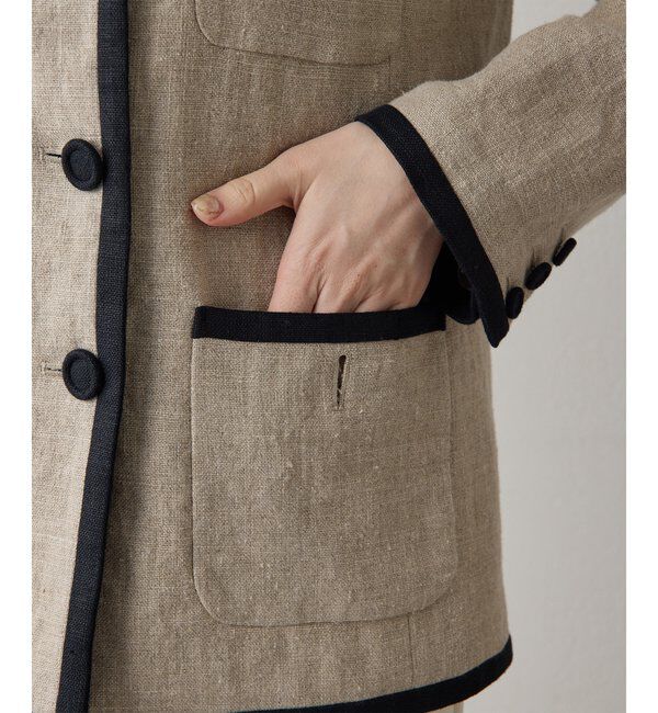  「リネンパイピングジャケット」|その他|