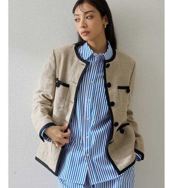  「リネンパイピングジャケット」|その他|