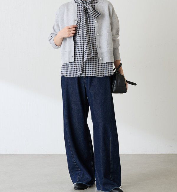  「スキッパースウェットライクカーディガン」|ニット・セーター|