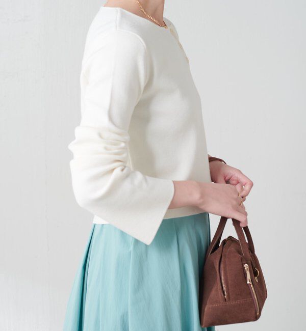  「スロープボタンニット」|ニット・セーター|