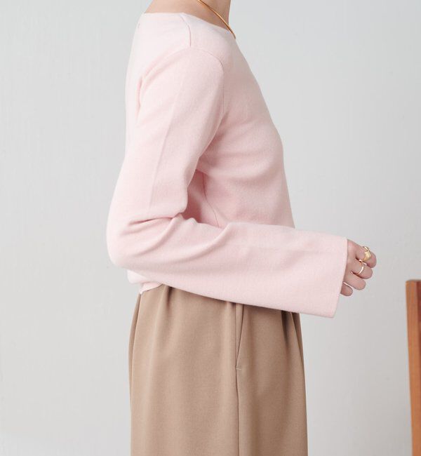  「スロープボタンニット」|ニット・セーター|