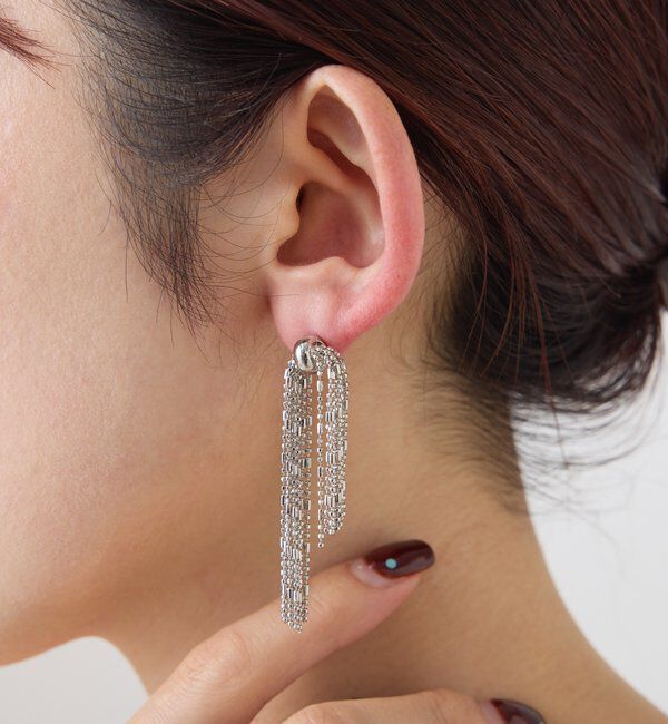  「【PAPILLONNER/パピヨネ】フリンジピアス」|リング|