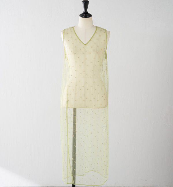  「チュール刺繍ワンピース」|ワンピース|