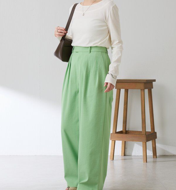  「シェルタリング3タックパンツ」|チノ|