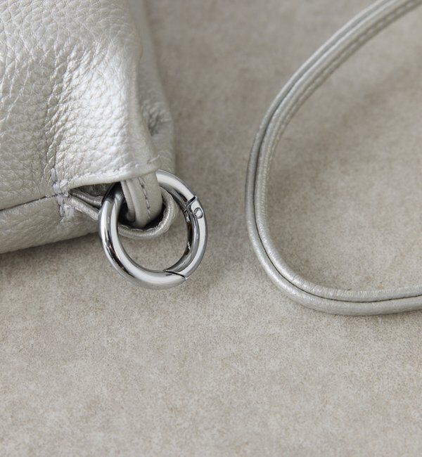  「【PAPILLONNER/パピヨネ】ギャザー巾着レザーショルダーバッグ」|トートバッグ|