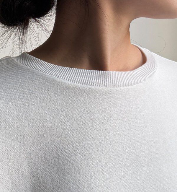  「【WEB限定】フラワーチュール切替裏毛プルオーバー」|Tシャツ・カットソー|