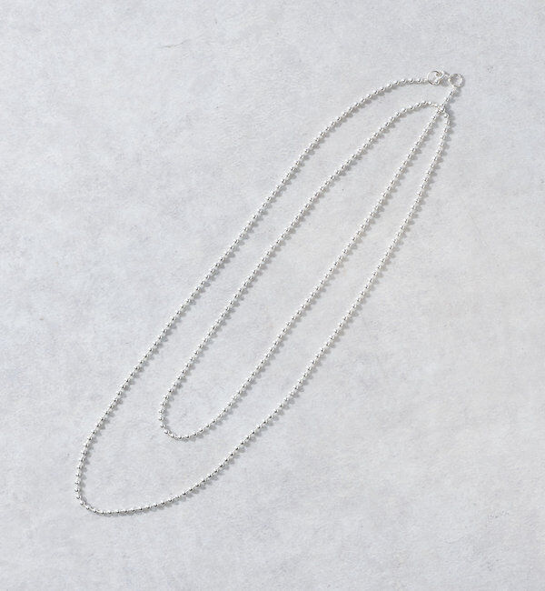  「【アレンジして楽しめる】ボールチェーンロングネックレス」|ブローチ・コサージュ|