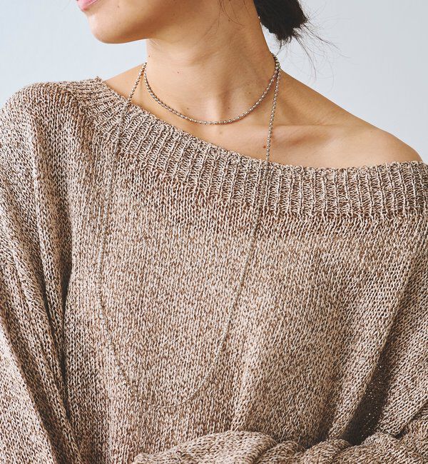  「【アレンジして楽しめる】ボールチェーンロングネックレス」|ブローチ・コサージュ|