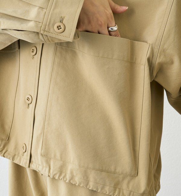  「予約【A・MONN(アモン)】ミリタリースタンドシャツ」|シャツ・ブラウス|