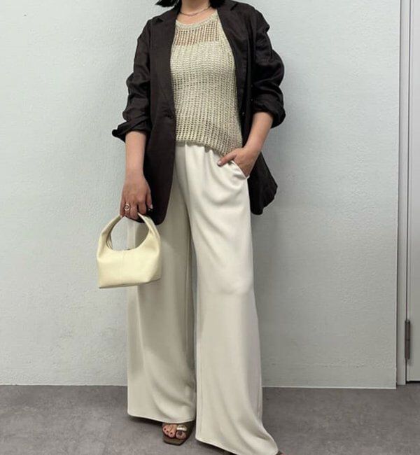  「【即戦力パンツ】【3サイズ展開】ワイドイージーパンツ」|チノ|