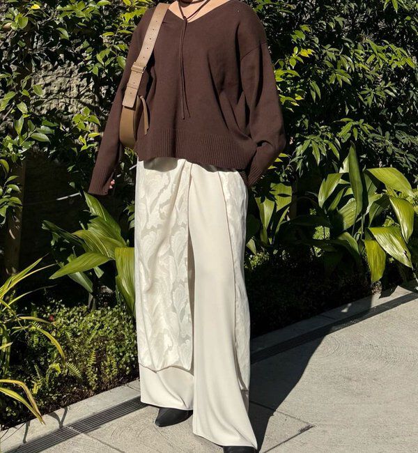  「【即戦力パンツ】【3サイズ展開】ワイドイージーパンツ」|チノ|