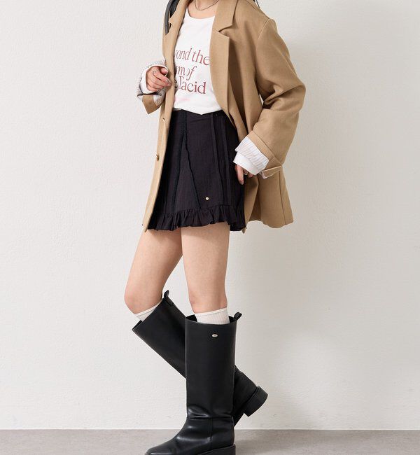  「コットンフリルミニスカート」|スカート|