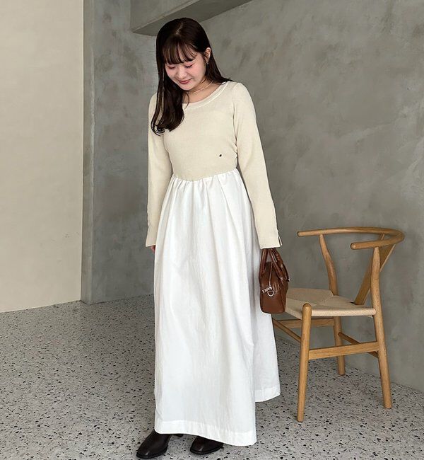  「【@__misa__03企画】プレート付きドッキングワンピース」|ワンピース|