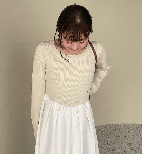  「【@__misa__03企画】プレート付きドッキングワンピース」|ワンピース|