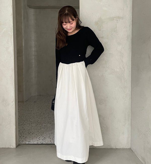  「【@__misa__03企画】プレート付きドッキングワンピース」|ワンピース|