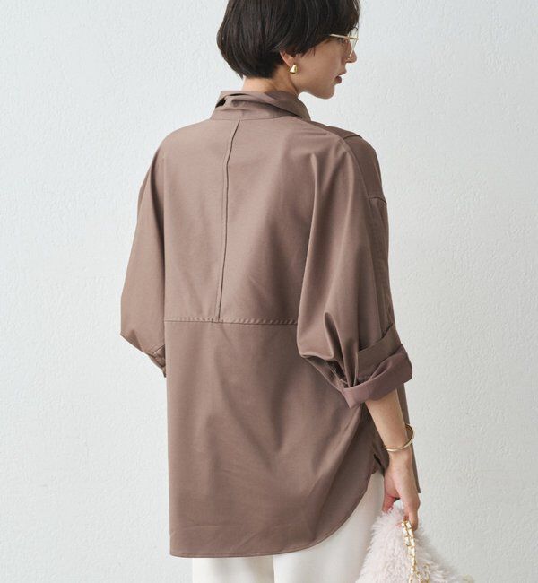  「サテンBIGシャツ」|シャツ・ブラウス|