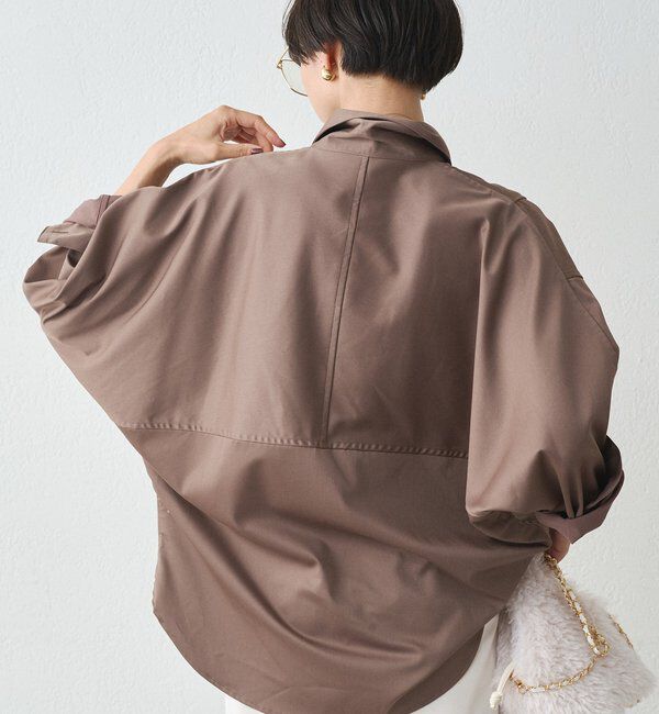 「サテンBIGシャツ」|シャツ・ブラウス|