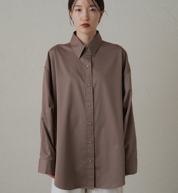  「サテンBIGシャツ」|シャツ・ブラウス|