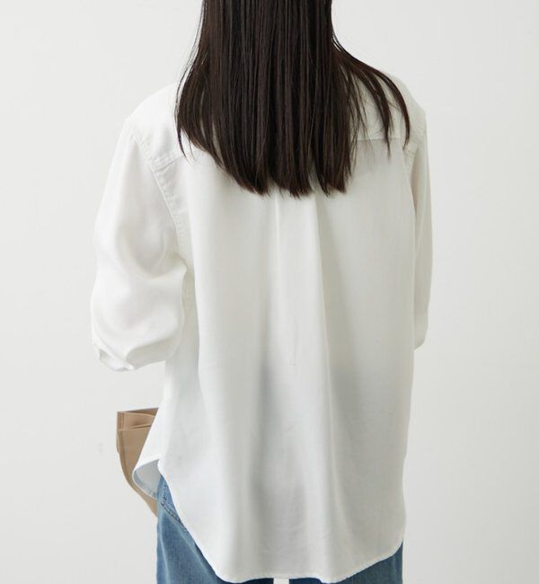  「ライトデニムボウタイブラウス」|シャツ・ブラウス|