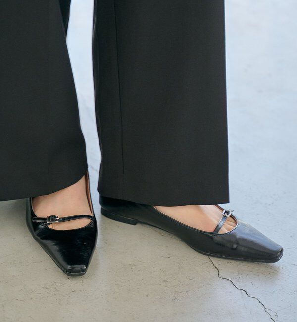  「Wストラップフラットシューズ」|その他|