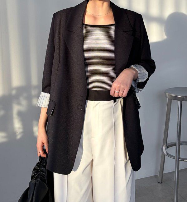  「【サイズ展開あり】〈C.L〉リネンタッチテーラードジャケット」|テーラードジャケット|