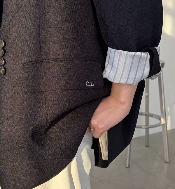  「【サイズ展開あり】〈C.L〉リネンタッチテーラードジャケット」|テーラードジャケット|