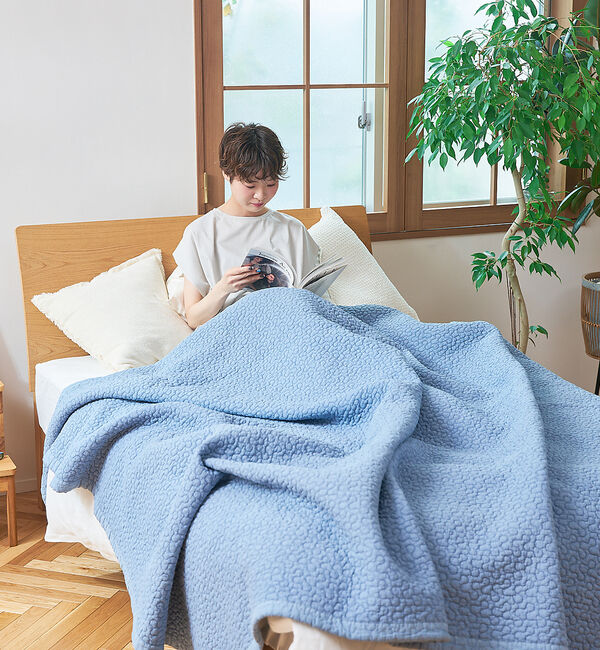 collex「オリジナル イブル クラウド柄 オーガニックコットン キルティングマット ダブル」|その他|ブルー