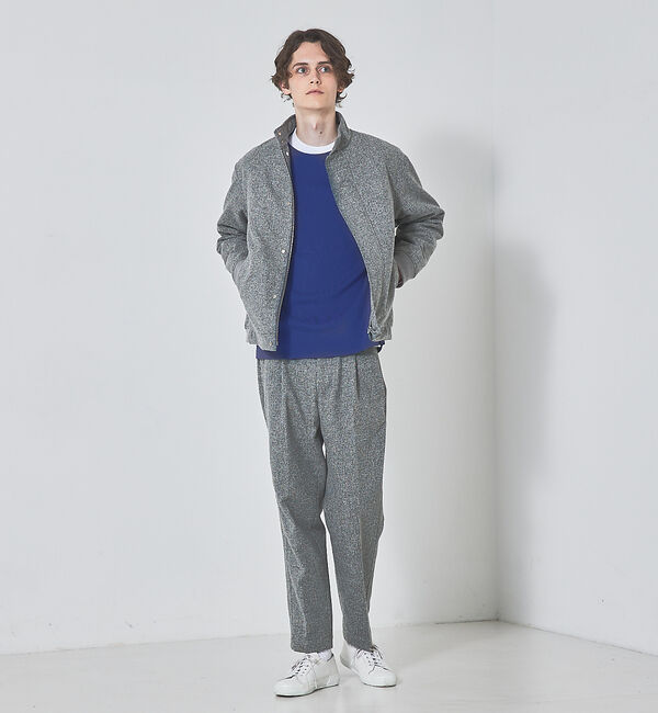 ABAHOUSE「【セットアップ対応】ウーリッシュ サイドライン 1タック パンツ」|その他|