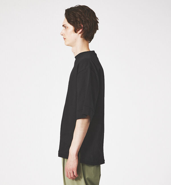 ABAHOUSE「【定番】ドロップショルダー 五分袖 メローロック Tシャツ」|Tシャツ・カットソー|