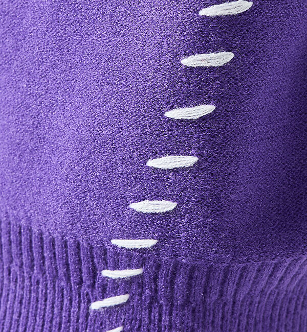 ABAHOUSE「【AH ABAHOUSE】ハンドステッチ プルオーバー ニット」|ニット・セーター|