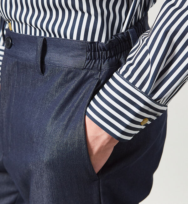 ABAHOUSE「デニムライク スリムテーパード スラックス」|その他|