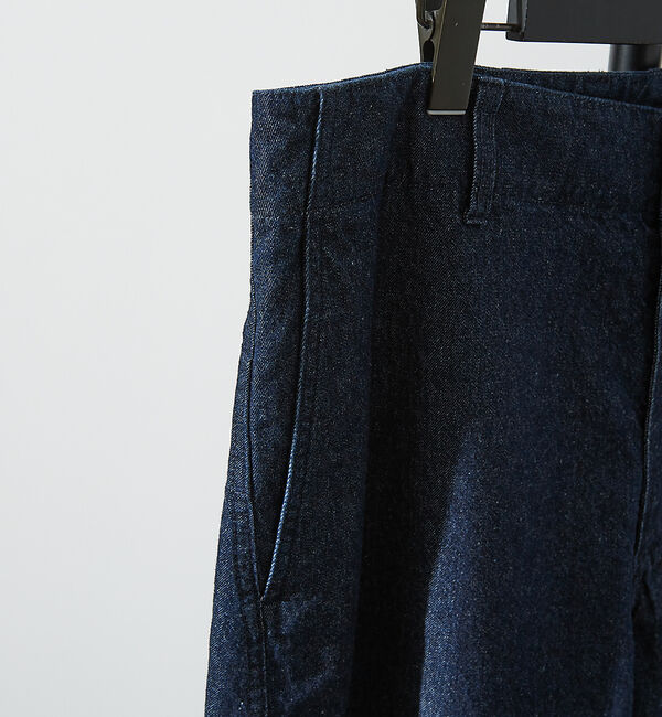 ABAHOUSE「【ヴィンテージ加工】 LIGHT CURVED DENIM /ワイドデニム/ライ」|デニム|