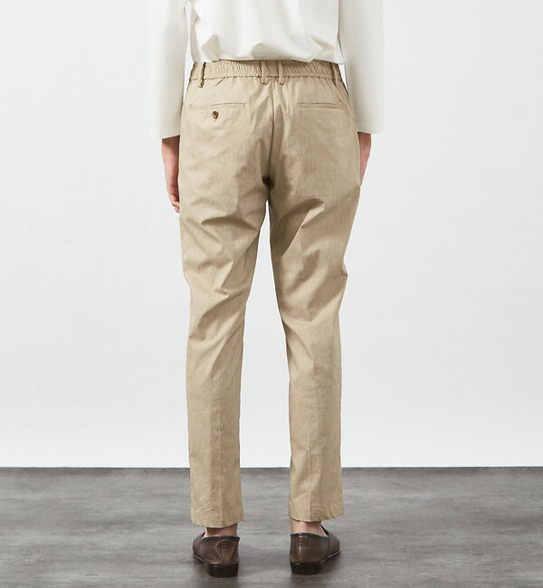 ABAHOUSE「【セットアップ対応】スーパーストレッチ リネンブレンド イージー スラックス」|スラックス|