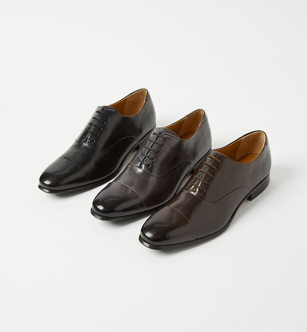 alfredoBANNISTER「セミスクエア オックスフォード 内羽根ストレートチップ ビジネスシューズ」|ビジネス・ドレスシューズ|