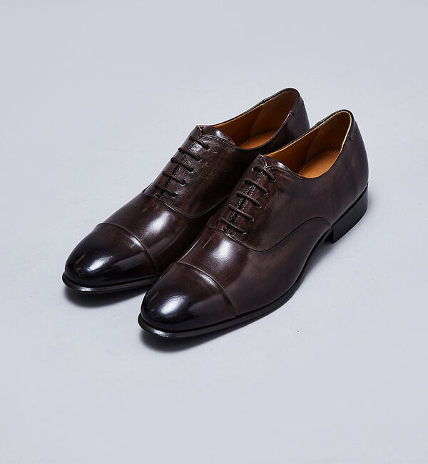 alfredoBANNISTER「セミスクエア オックスフォード 内羽根ストレートチップ ビジネスシューズ」|ビジネス・ドレスシューズ|
