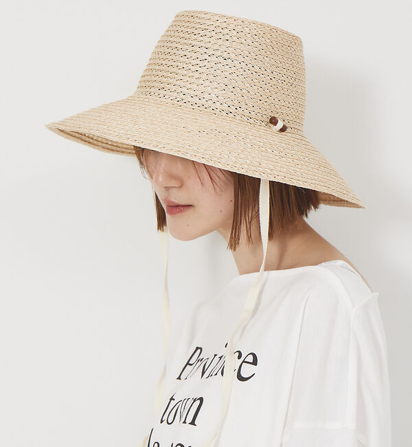 Rouge vif「【La Maison de Lyllis/ラ メゾン ド リリス】SUNハット」|その他|ライトベージュ