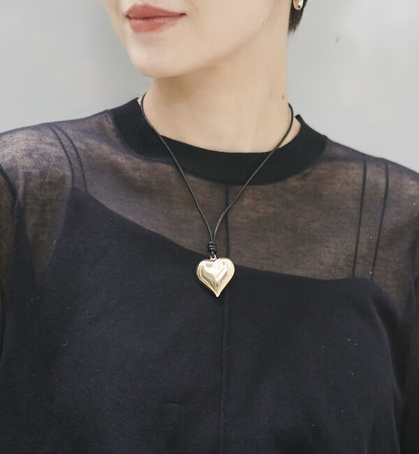 Rouge vif「【Ettika/エティカ】コードハートペンダント」|ネックレス|