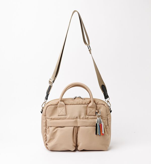 NOMINE「【cheek】w pocket 3way boston カラーコードハンドル 3」|ボストンバッグ|