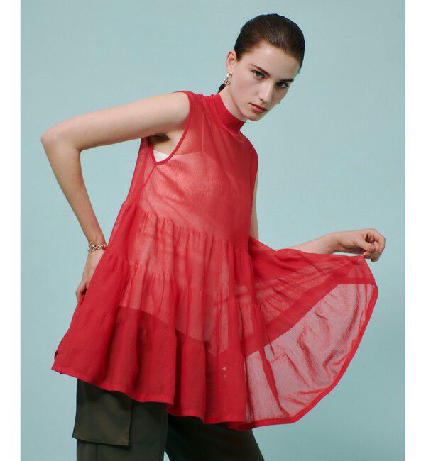 allureville「シアーティアードチュニック」|ニット・セーター|