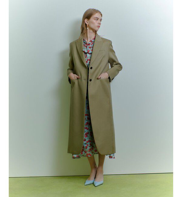 LOULOU WILLOUGHBY「【LOULOU WILLOUGHBY】ビスコースツイルチェスターコート」|ダッフルコート|