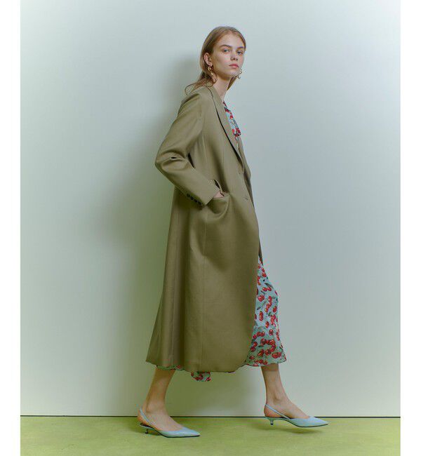 LOULOU WILLOUGHBY「【LOULOU WILLOUGHBY】ビスコースツイルチェスターコート」|ダッフルコート|