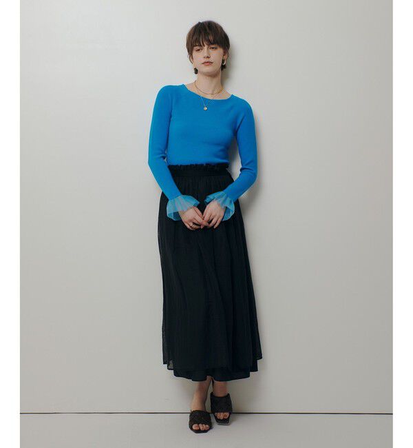 allureville「２WAYネックフリルカフプルオーバー」|ニット・セーター|