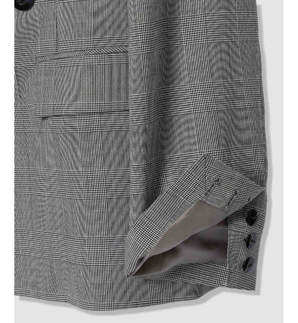 allureville「ポプリンチェックジャケット」|テーラードジャケット|