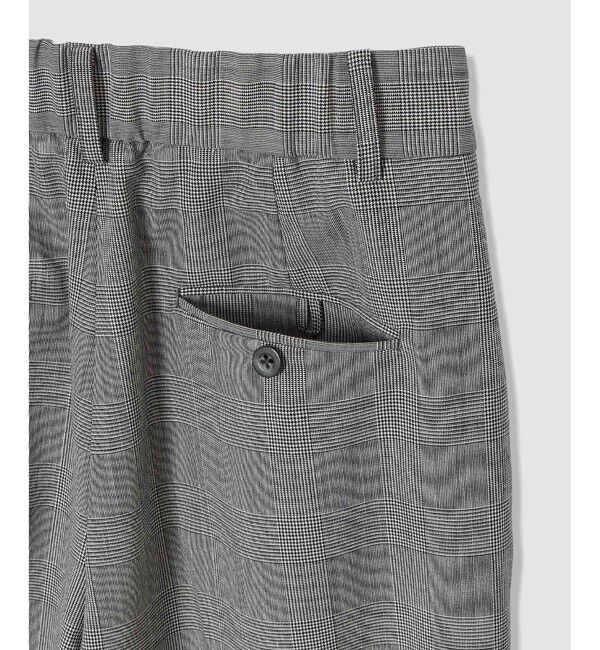 allureville「ディープタックチェックパンツ」|チノ|