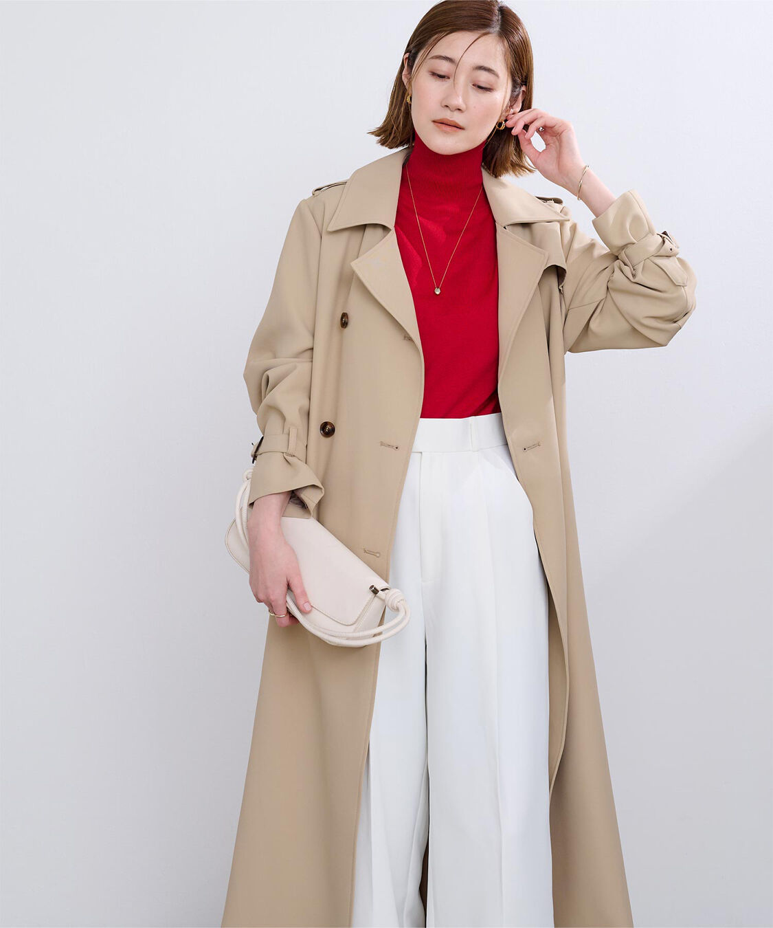 ur's「ハイネックハーフスリーブフィットニット」|ニット・セーター|