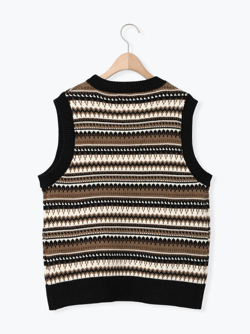 Samansa Mos2「【KELTY&times;Samansa Mos2】ジャカードニットベスト」|ダウンベスト・ベスト|