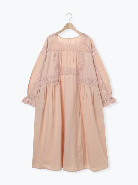 Samansa Mos2「ローズ柄レーススクエアネックワンピース」|ワンピース|