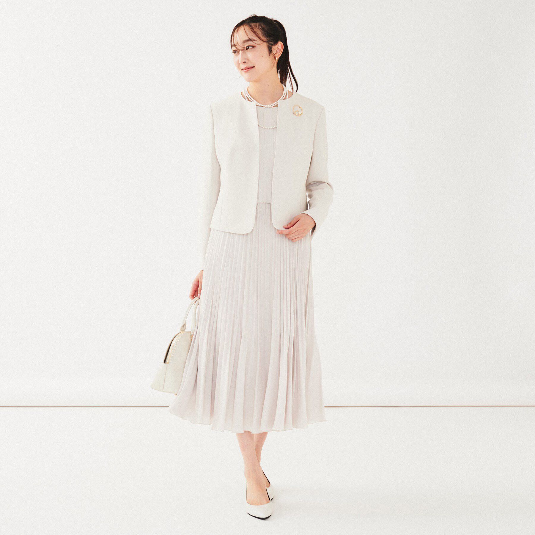 UNTITLED「【通勤スーツ】ノーカラージャケット」|ノーカラージャケット|